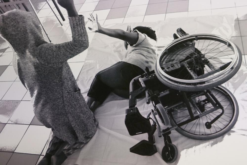 Victime handicapée